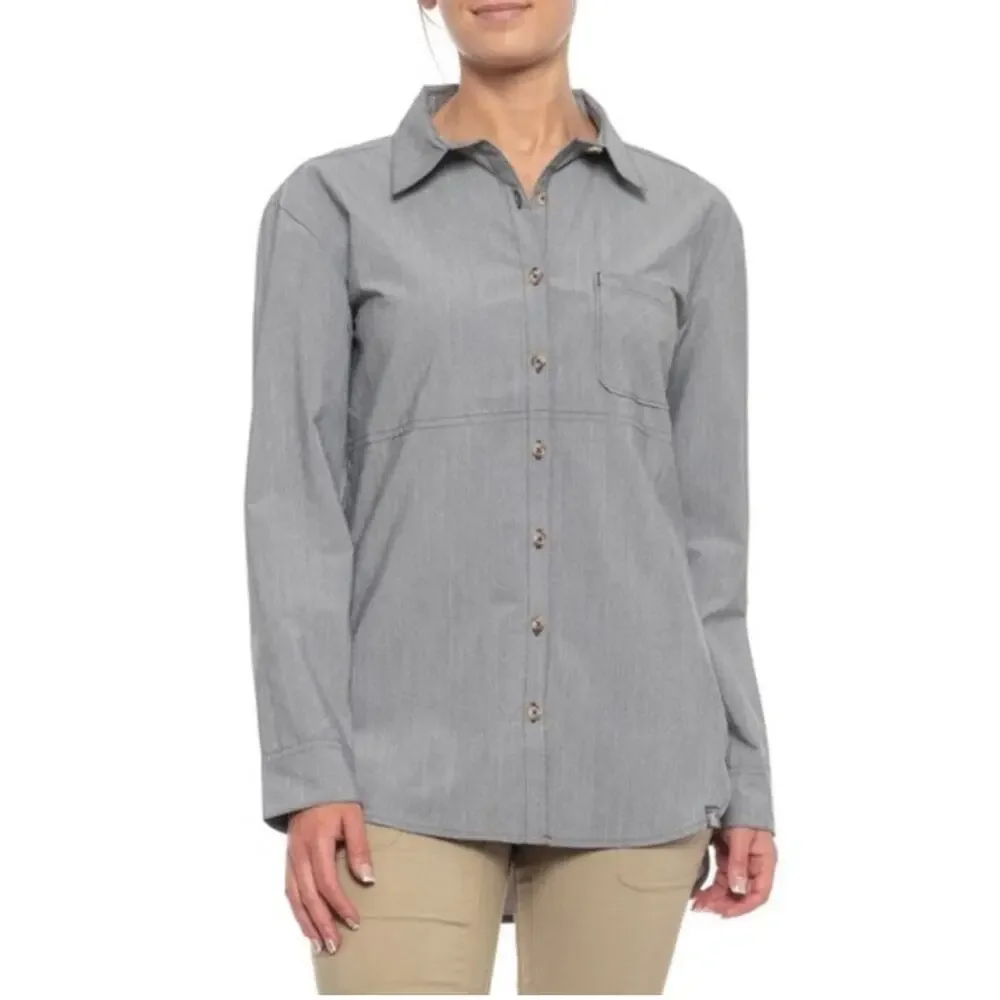The North Face Women’s Stevie Shirt Button Up Tunic‎ Purple Size Medium - Picture 3 of 13